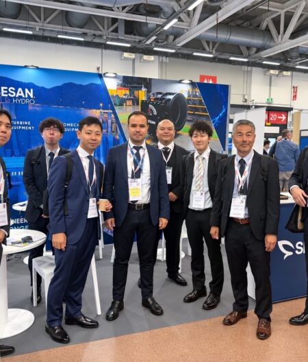 HYDRO 2026 Bologna — Sesan Hydro standında ziyaretçi heyeti
