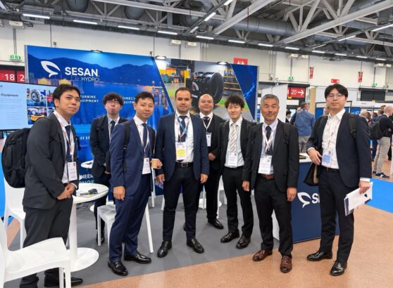 HYDRO 2026 Bologna — Sesan Hydro standında ziyaretçi heyeti